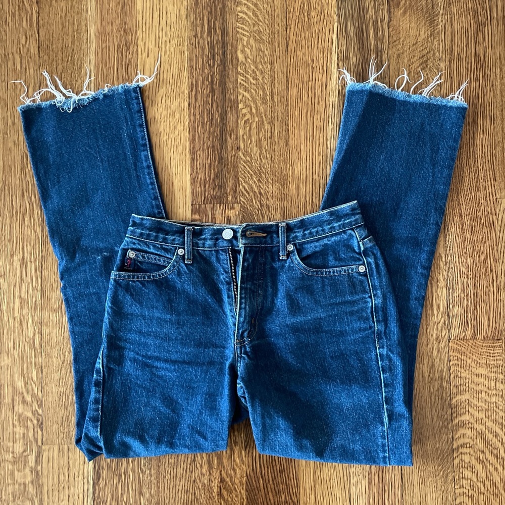 Guess Dark Blue Cropped Jeans